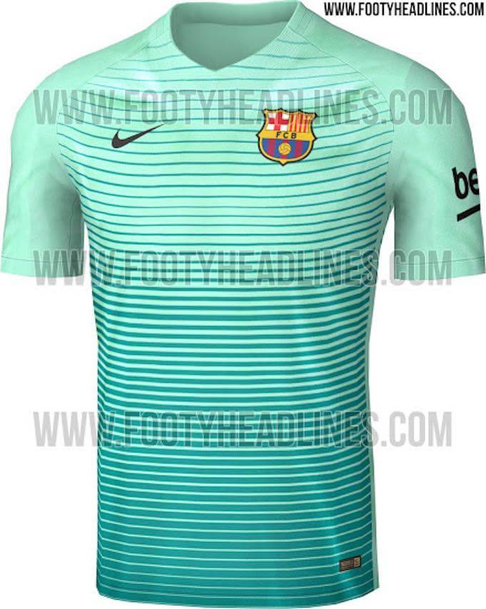 Das neue dritte Trikot des FC Barcelona. (Quelle: www.footyheadlines.com)