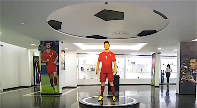 Das Cristiano Ronaldo Museum in Funchal. (Screenshot:YouTube/FOX Soccer)