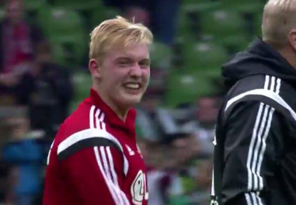 Julian Brandt nach dem Sieg gegen Bremen (Screenshot)