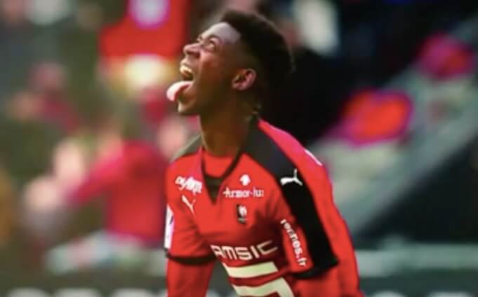 Ousmane Dembélé 2016 für Stade Rennes. (Screenshot:YouTube/Docu Foot)