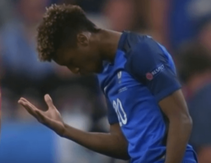 Kingsley Coman im Dress der Équipe Tricolore: (Screenshot: Youtube/MK19)